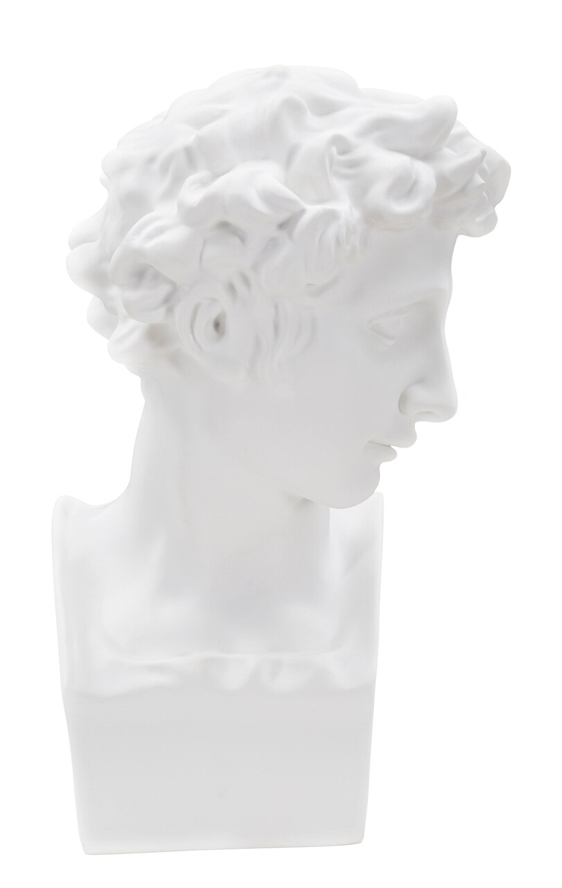 Statueta / Decoratiune Roman Young, Mauro Ferretti, 20x17.5x30 cm, polirasina, alb - imagine 7